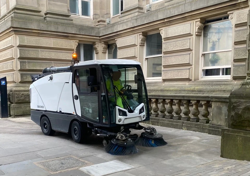 Mini road sweeper hire in South London for street cleaning and site clearance